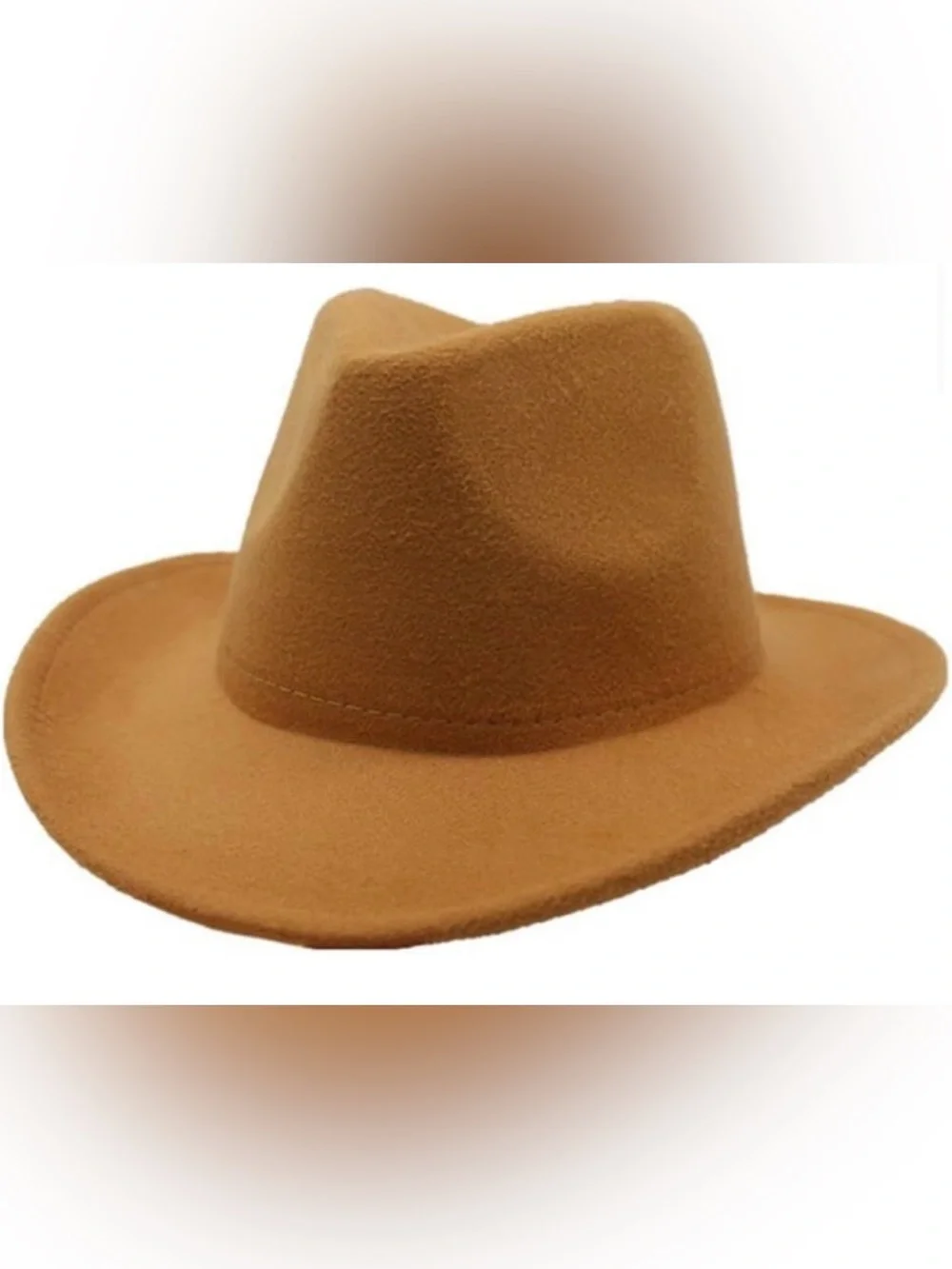 Brown Solid Classic Western Cowboy Hat #2, Jazz Felt Hats